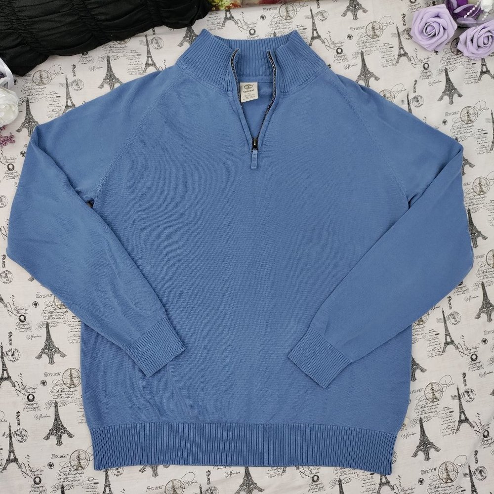 Timberland Cotton Half-Zip Sweater Size L
